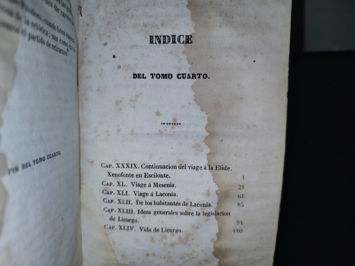 60- Viage Del Joven Anacarsis A La Grecia. Tomo Cuarto - 1840'S