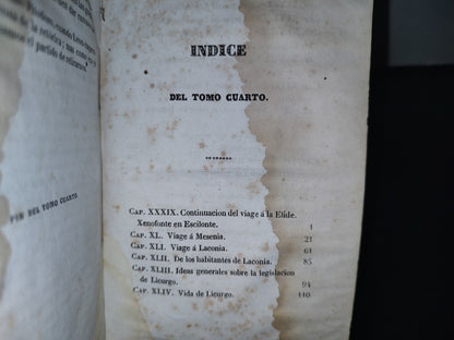 60- Viage Del Joven Anacarsis A La Grecia. Tomo Cuarto - 1840'S