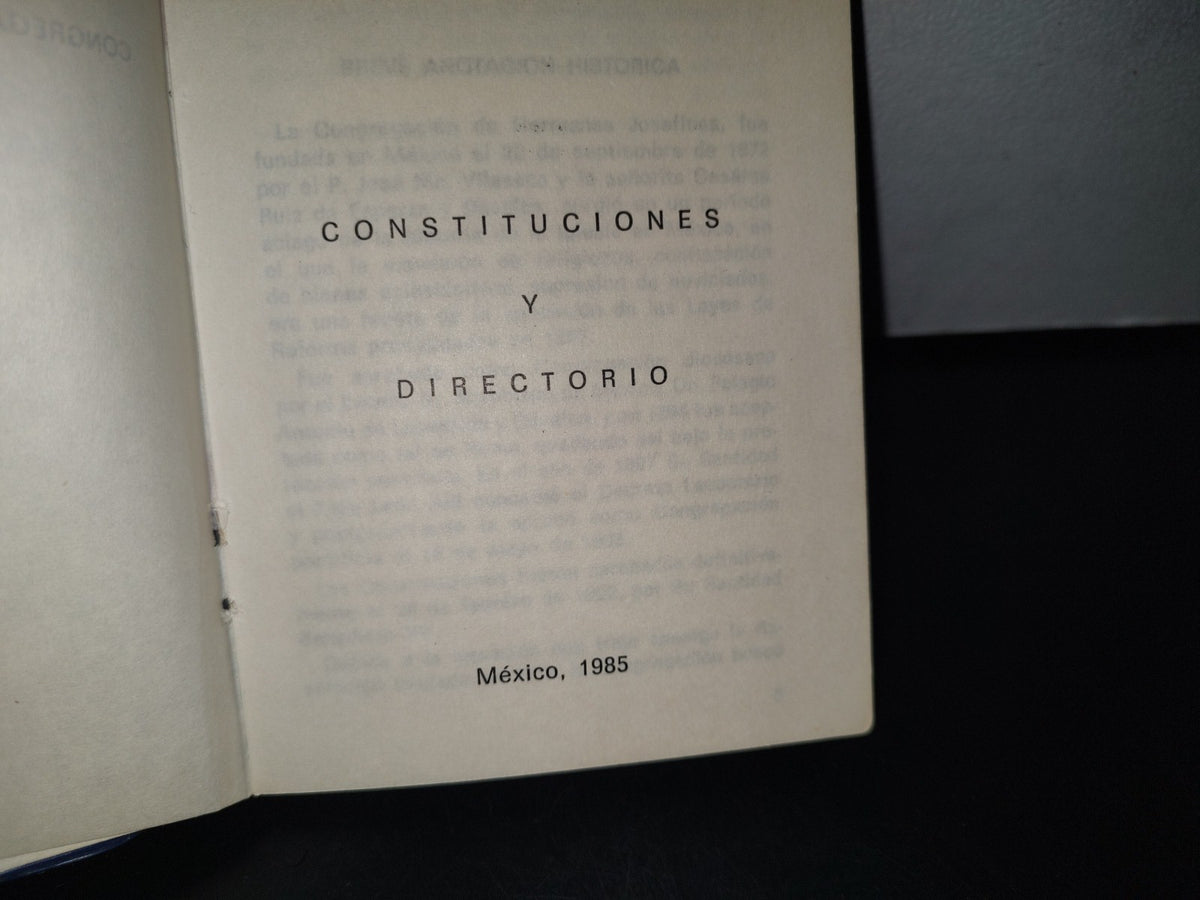 89- Congregación De Hermanas Josefinas - Constituciones Y Directorios - México 1985