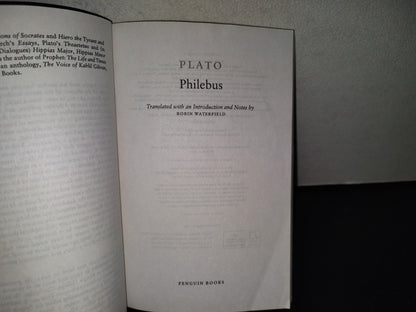 220- Plato. Philebus. Penguin Classics, 2006