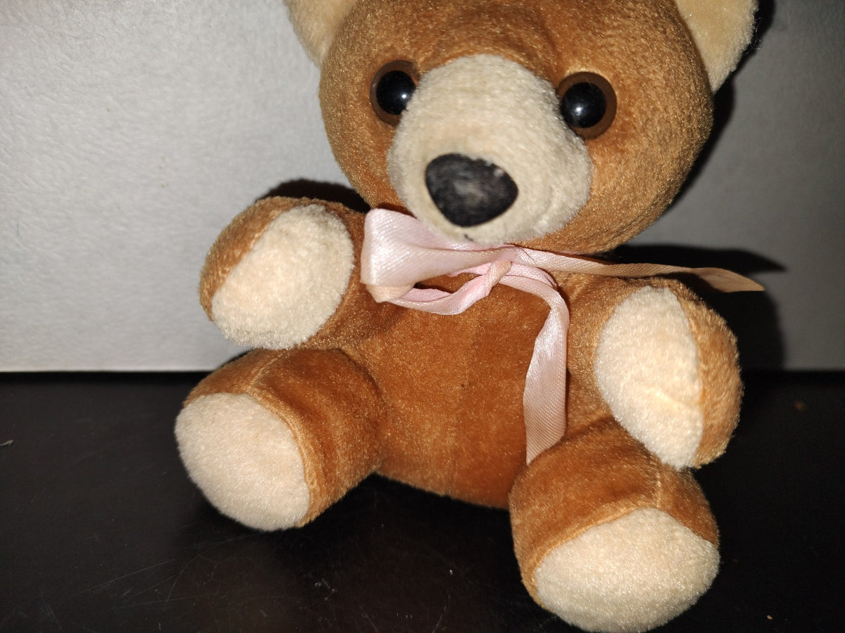 A6- Pequeño Oso De Peluche Café - 90'S