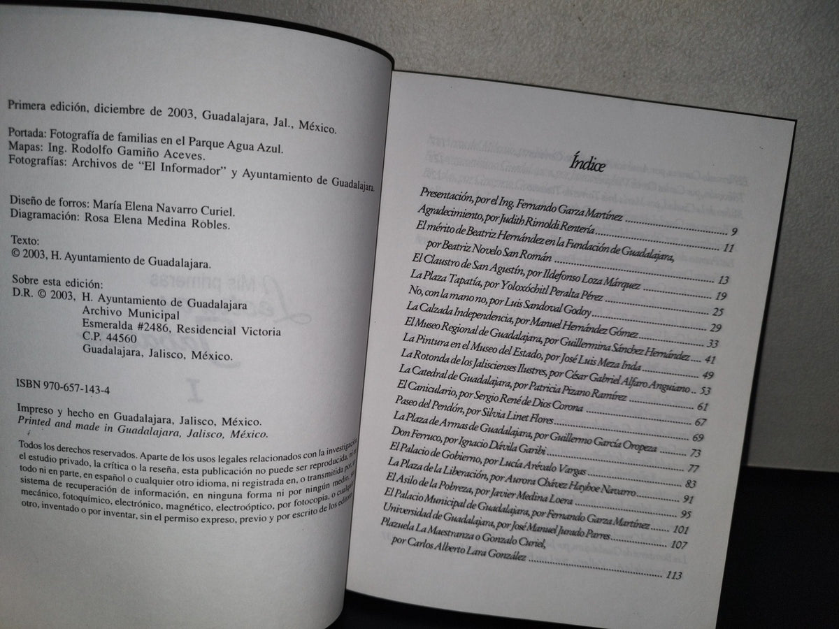 118- Mis Primeras Lecturas Tapatías I. Complación: Mtra. Judith Rimoldi - 1A. Ed. 2003