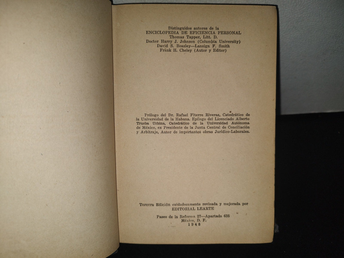 84- Enciclopedia De Eficiencia Personal. Tomo X. El Negocio De Vivir - 1948