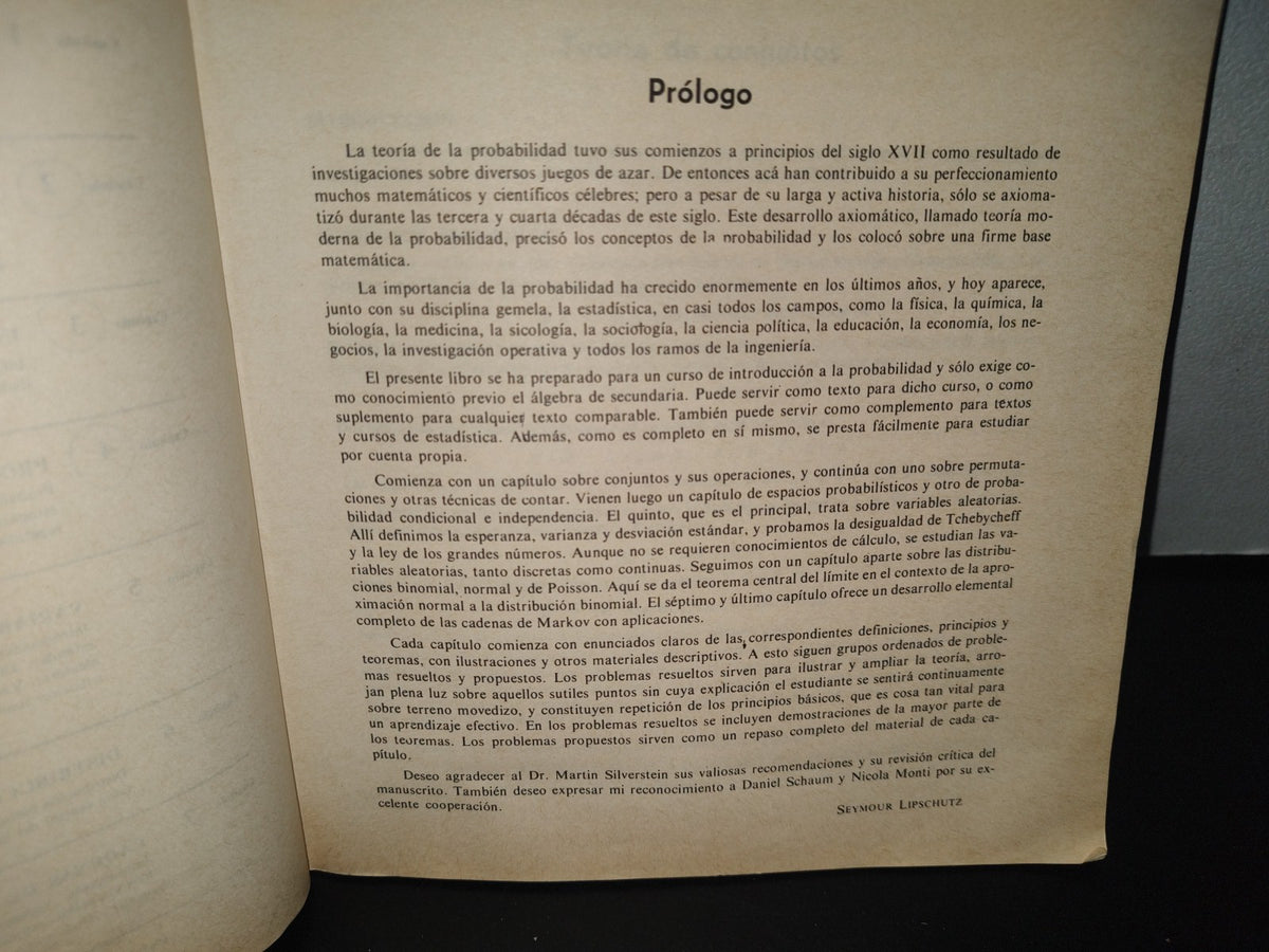 93- Serie Schaum. Probabilidad - Seymour Lipschutz. Teoría Y 500 Problemas Resueltos