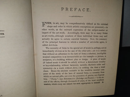 211- The Theory And Practice Of Musical Form Of The Basis Of Bussler'S "Musikalische Formenlehre" - J. H. Cornell - New York: G. Schirmer, Inc. 1883