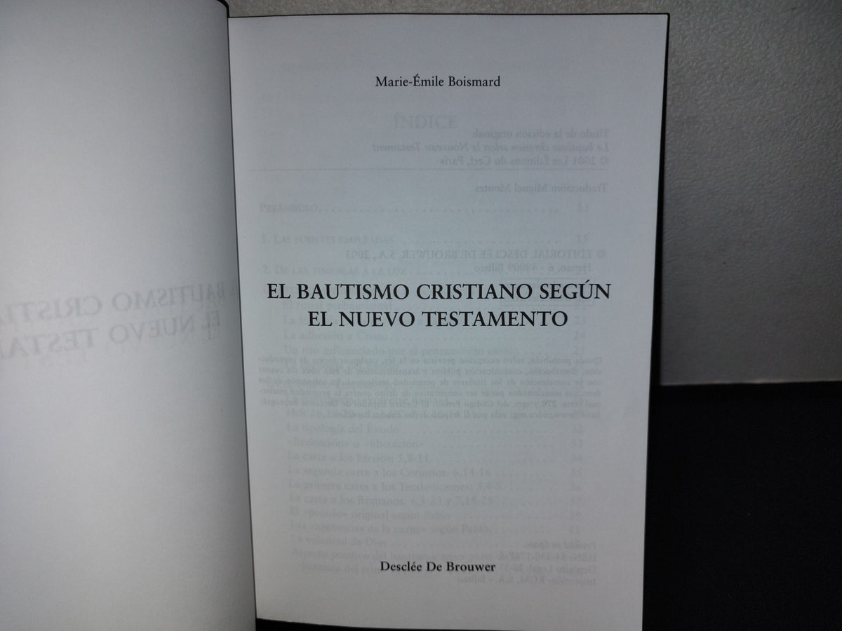 143- El Bautismo Cristiano Según El Nuevo Testamento - Marie-Émile Boismard