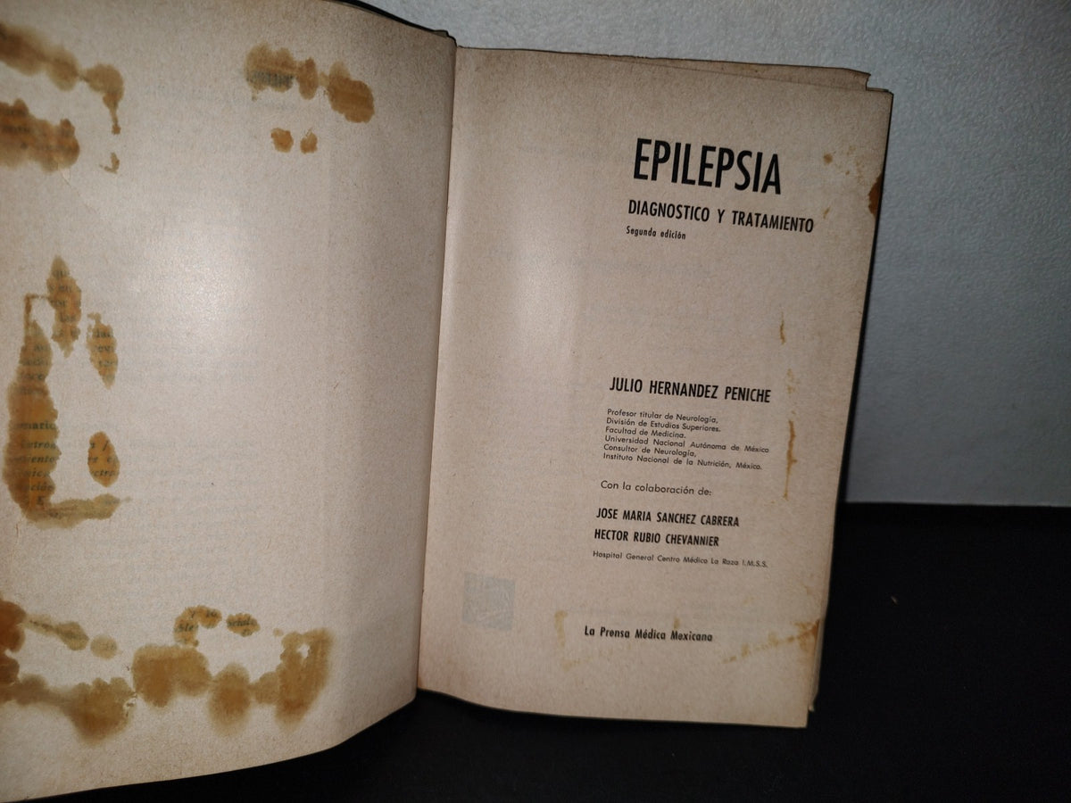 68- Epilepsia, Diagnóstico Y Tratamiento - Julio Hernández Peniche - 1977
