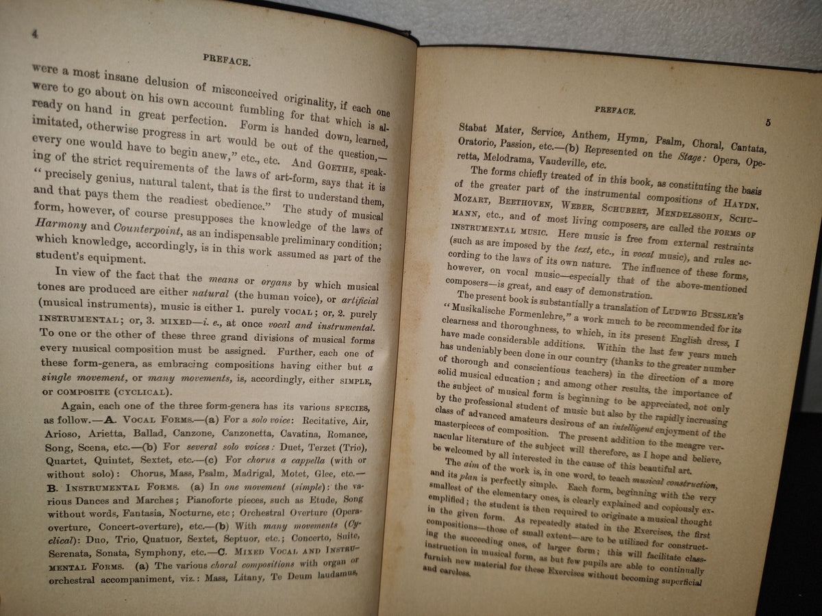 211- The Theory And Practice Of Musical Form Of The Basis Of Bussler'S "Musikalische Formenlehre" - J. H. Cornell - New York: G. Schirmer, Inc. 1883