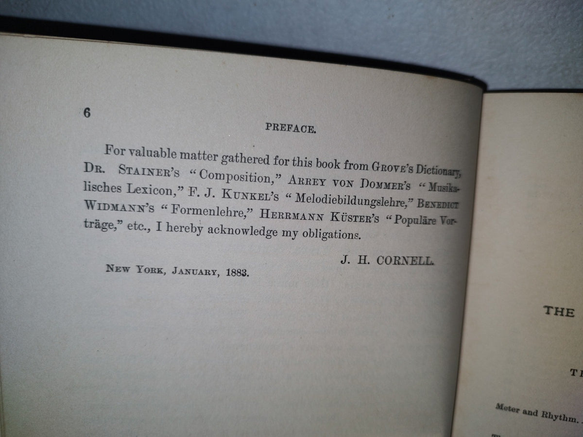 211- The Theory And Practice Of Musical Form Of The Basis Of Bussler'S "Musikalische Formenlehre" - J. H. Cornell - New York: G. Schirmer, Inc. 1883