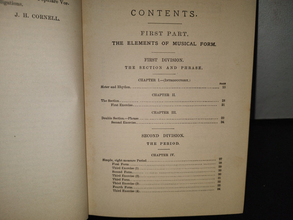 211- The Theory And Practice Of Musical Form Of The Basis Of Bussler'S "Musikalische Formenlehre" - J. H. Cornell - New York: G. Schirmer, Inc. 1883