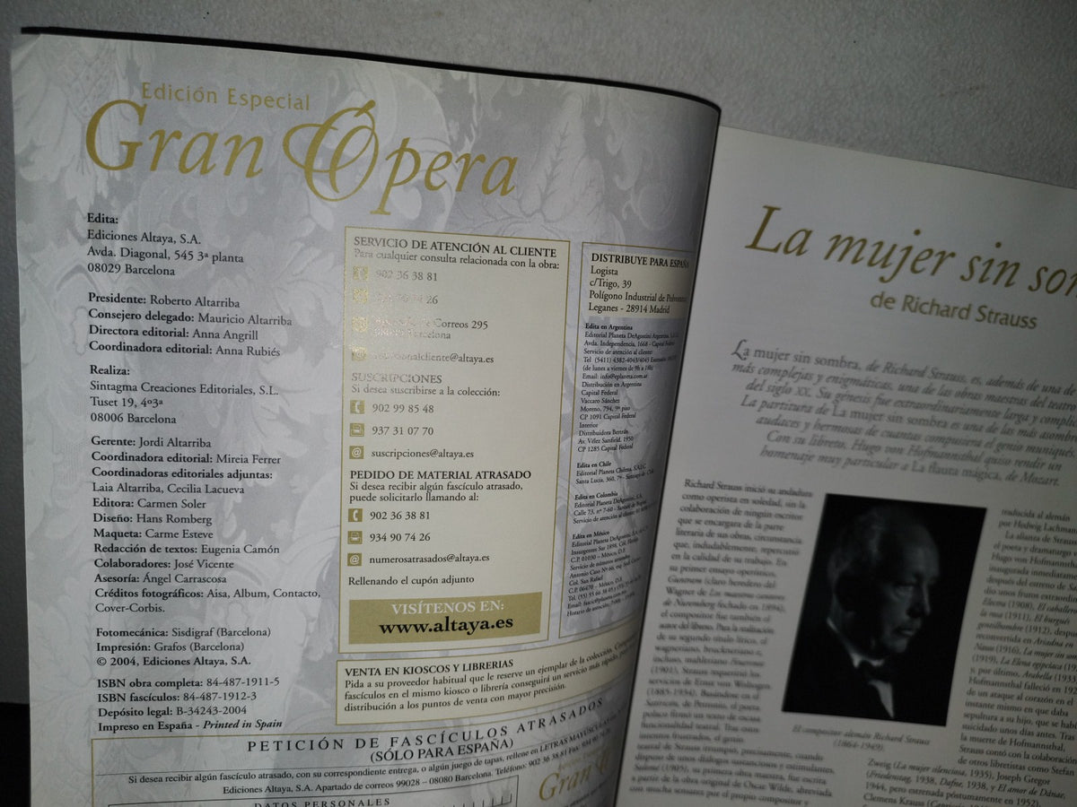 123- Edición Especial. Gran Ópera 29 - Richard Strauss, La Mujer Sin Sombra - Altaya - 2004
