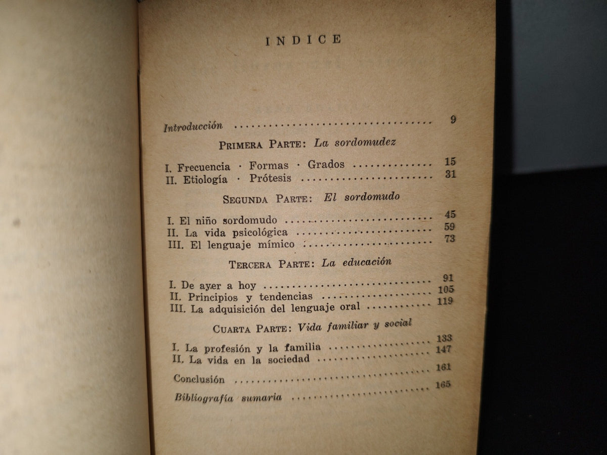 75- La Sordomudez - Pierre Oléron. Los Libros Del Mirasol. Compañía General Fabril Editora, 1961