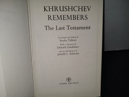 23- Khrushchev Remembers. The Last Testament - André Deutsch Limited. First Published 1971