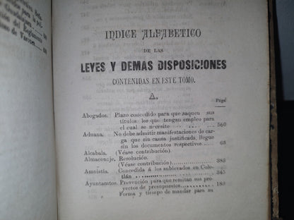 211- Colección De Los Decretos, Circulares Y Órdenes Del Estado De Jalisco. Tom. 9 - Guadalajara, Tip. Del Gobierno Á Cargo De J. Guadalupe Montenegro, 1886