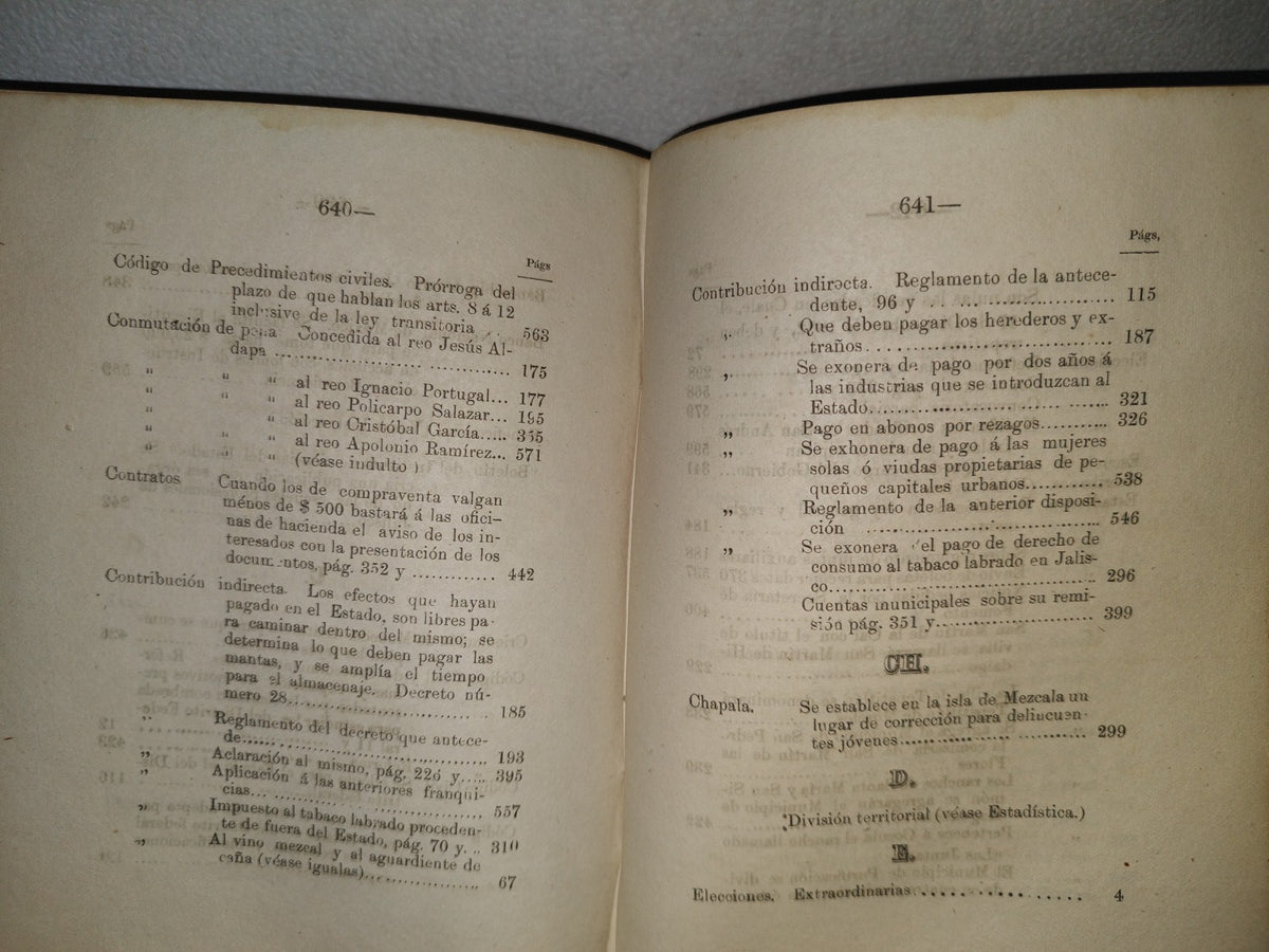 211- Colección De Los Decretos, Circulares Y Órdenes Del Estado De Jalisco. Tom. 9 - Guadalajara, Tip. Del Gobierno Á Cargo De J. Guadalupe Montenegro, 1886