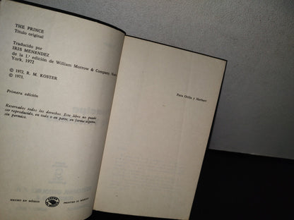 85- Príncipe De Tinieblas - R. M. Koster - Primera Edición 1973