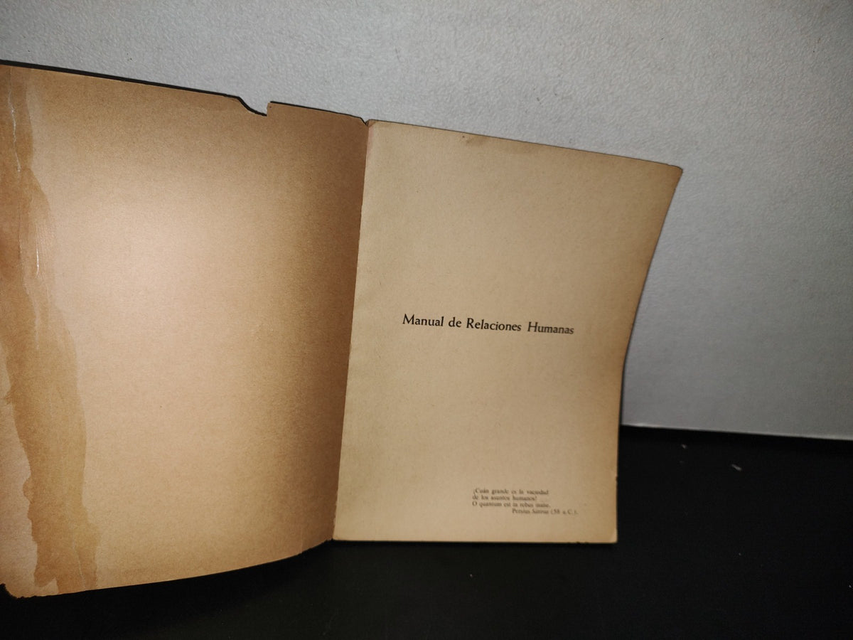 90- Manual De Relaciones Humanas - Luis Haro Leeb - 1978