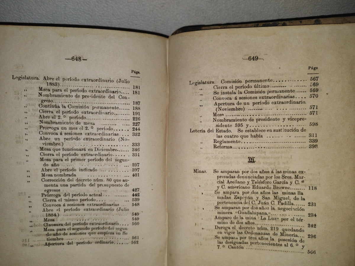 211- Colección De Los Decretos, Circulares Y Órdenes Del Estado De Jalisco. Tom. 9 - Guadalajara, Tip. Del Gobierno Á Cargo De J. Guadalupe Montenegro, 1886
