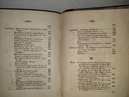 211- Colección De Los Decretos, Circulares Y Órdenes Del Estado De Jalisco. Tom. 9 - Guadalajara, Tip. Del Gobierno Á Cargo De J. Guadalupe Montenegro, 1886