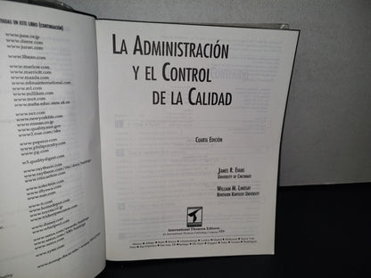 91- Administración Y Control De La Calidad - James R. Evans, William Lindsay - 1999