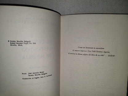 201- El Centro Histórico De Morelia - Rubén Murillo Delgado. Edición Bilingüe. Colección Policromia Michoacana. V. Recolipación De Datos Rubén Murillo Delgado. Editado Por Fimax Publicistas. Morelia Michoacán, Mex. Primera Edición 1987