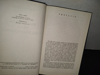 93- Psicología De La Vida Profesional - Donald E. Super - Ediciones Rialp, S. A. - 1962
