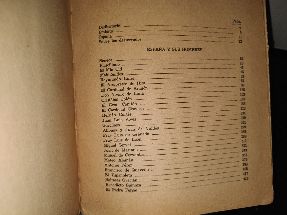 23- España Y Sus Hombres - Alfonso Camín, Revista ”Norte”, México - Primera Edición 1950 - Firmado