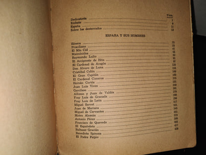 23- España Y Sus Hombres - Alfonso Camín, Revista ”Norte”, México - Primera Edición 1950 - Firmado