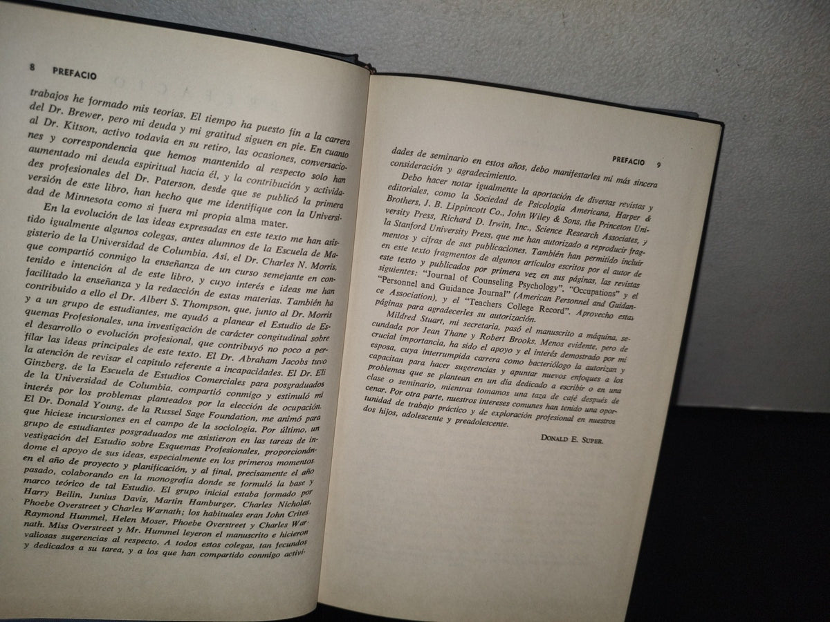 93- Psicología De La Vida Profesional - Donald E. Super - Ediciones Rialp, S. A. - 1962