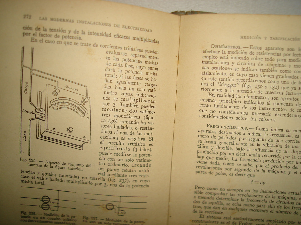 169- Las Modernas Instalaciones De Electricidad. Primer Tomo - Manuel Vidal Españó - 1941