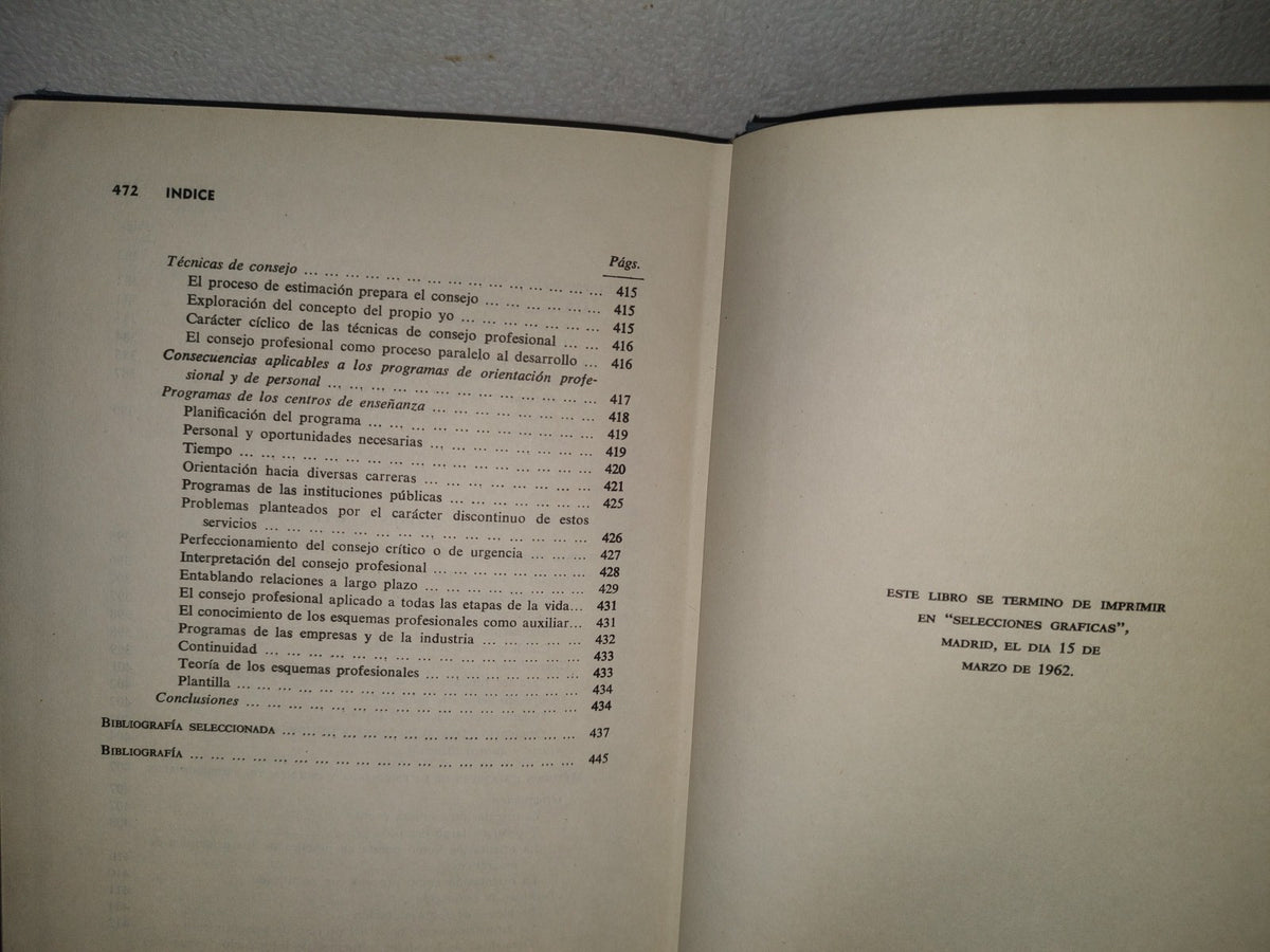 93- Psicología De La Vida Profesional - Donald E. Super - Ediciones Rialp, S. A. - 1962