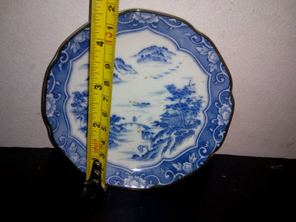A2- Antiguo Plato De Cerámica Decorado - 70'S