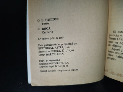 188- La Venganza De Montezuma - Larry Hutton. Editorial Astri - Primera Edición 1995