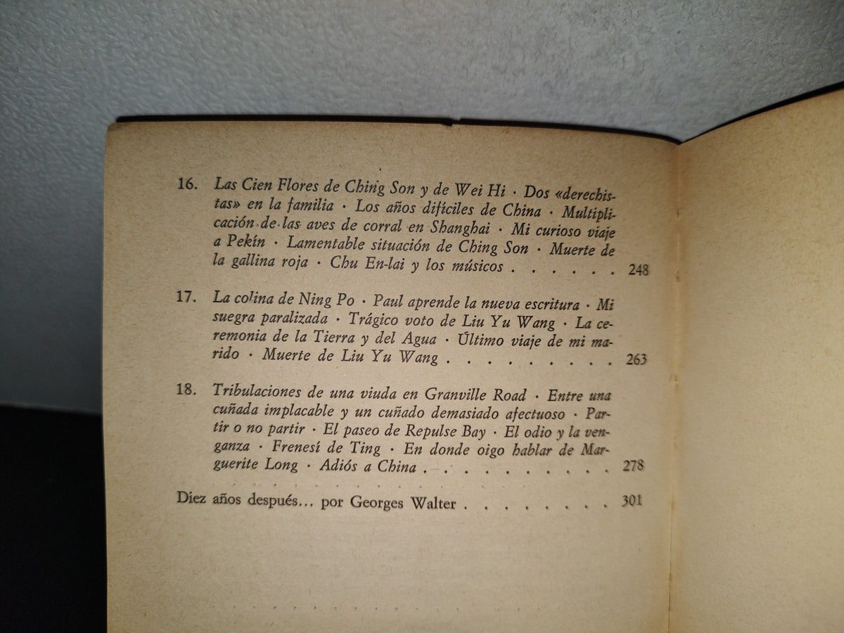 219- El Palanquín De Las Lágrimas - Chow Ching Lie - Editorial Noguer. Primera Edición 1976