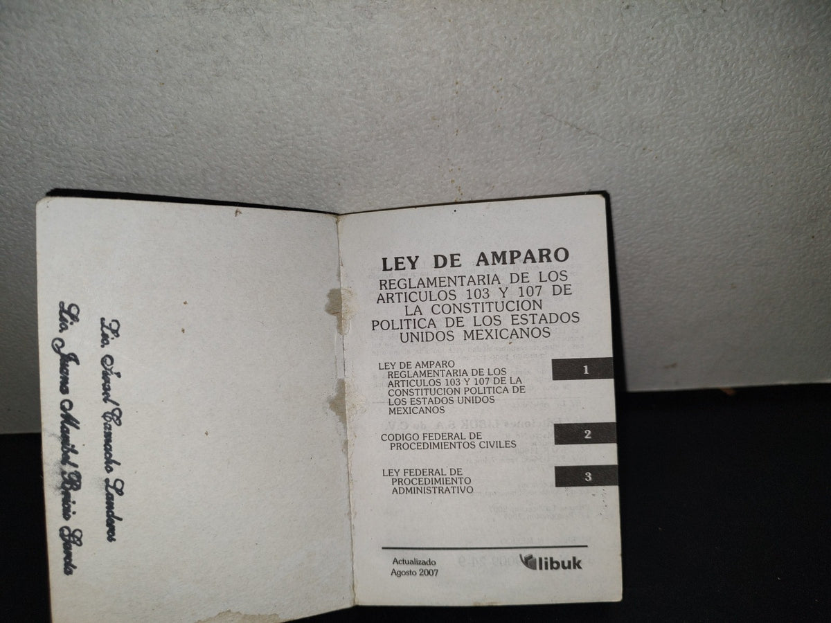 158- Ley De Amparo - Ediciones Libuk S.A. De C.V. - 2007