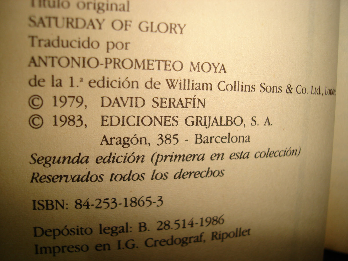 34- El Comisario Bernal En Sábado De Gloria - David Serafín