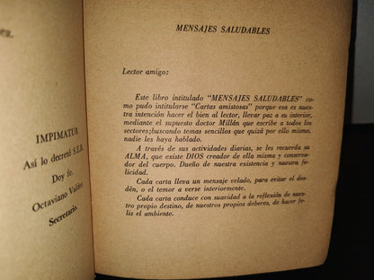 100- Mensajes Saludables - Pbro. Jerónimo Ugalde G. - México, D. F. 1965 - Firmado