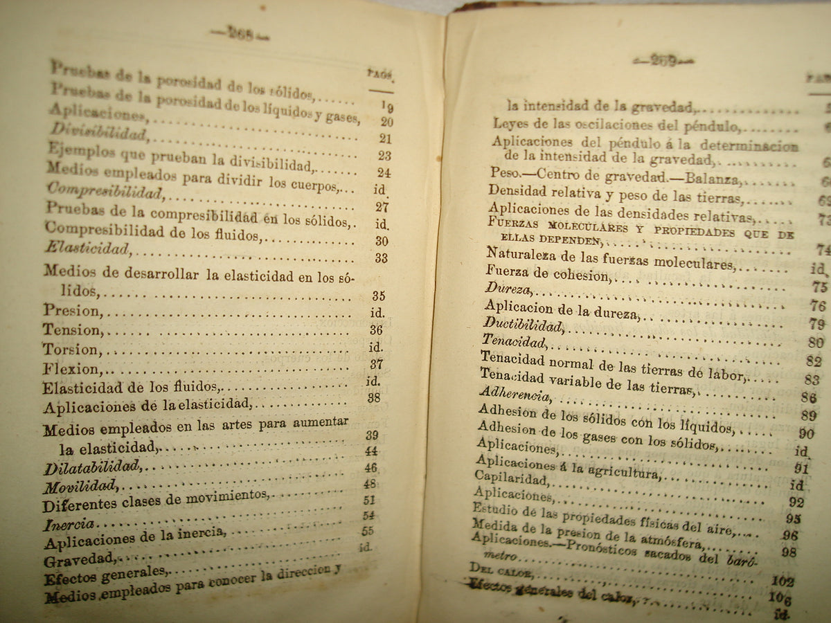 169- Manual De Física Aplicada A La Agricultura Y A La Industria - Don Juan Chavarri - Méjico. Imprenta De Nicolás Pizarro, 1861