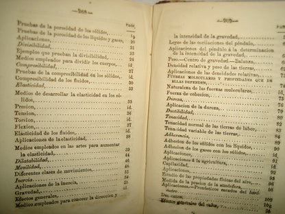 169- Manual De Física Aplicada A La Agricultura Y A La Industria - Don Juan Chavarri - Méjico. Imprenta De Nicolás Pizarro, 1861