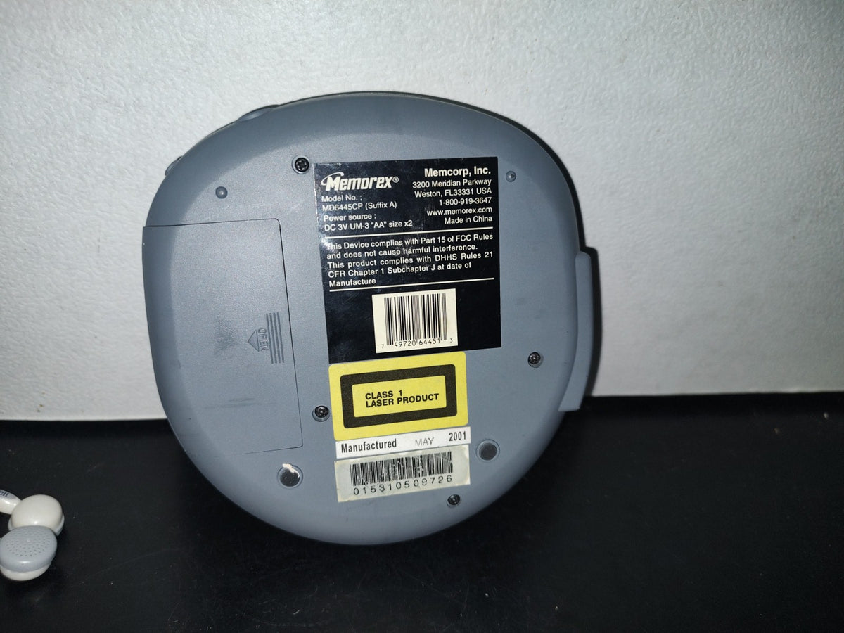 A3-Reproductor De Cd Memorex. Modelo Md6445Cp - 2001