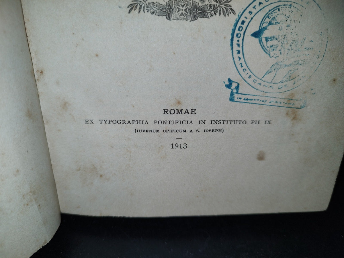 57- Latín. Regula Et Constitutiones Generales. Fratrum Minorum - Romae 1913