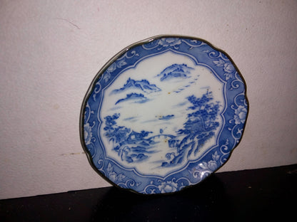 A2- Antiguo Plato De Cerámica Decorado - 70'S