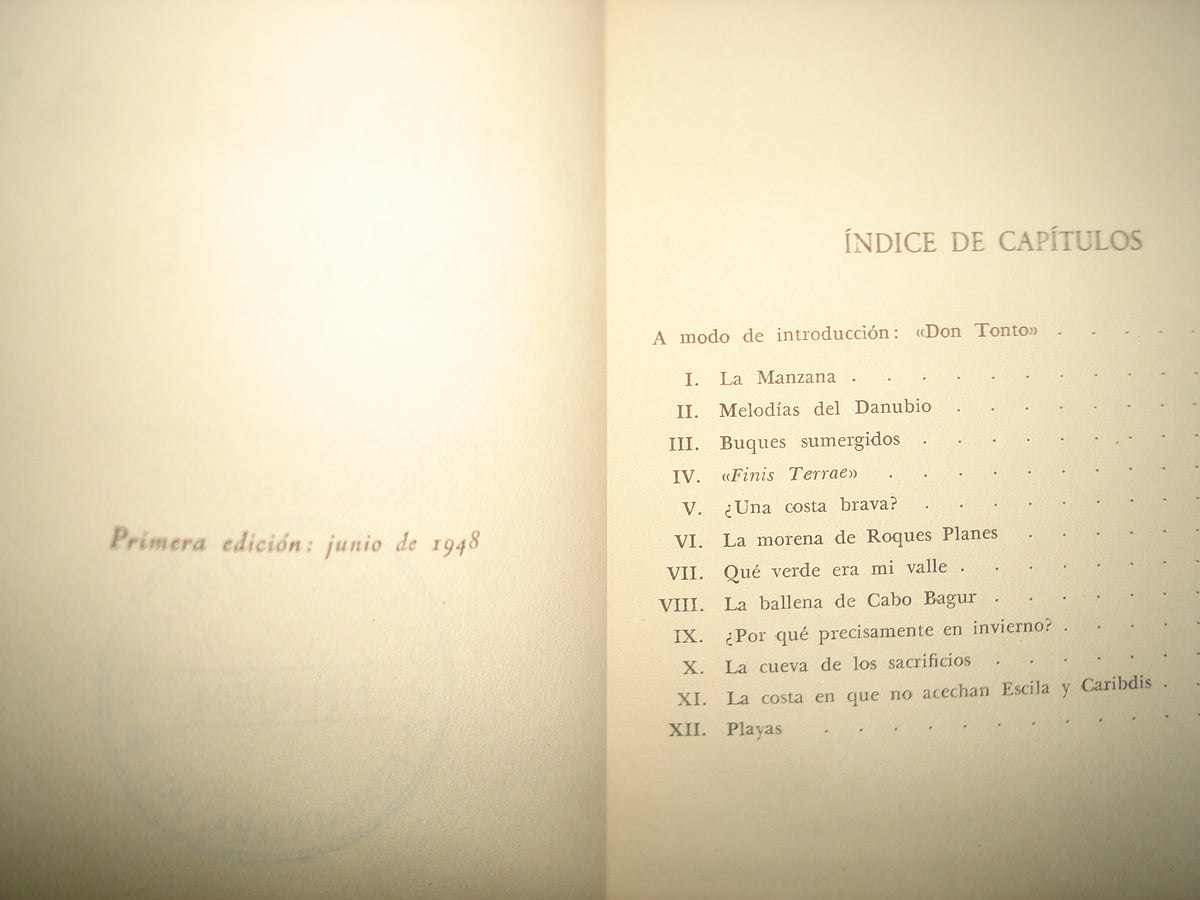 160- Una Piragua En La Costa Brava - Paul Fidrmuc - Primera edición 1948