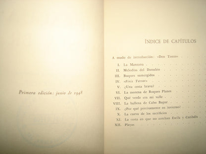160- Una Piragua En La Costa Brava - Paul Fidrmuc - Primera edición 1948