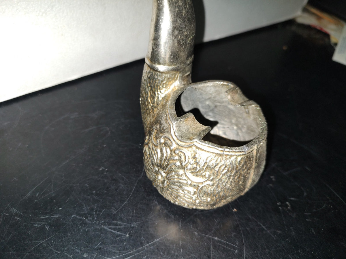 A6- Pipa Decorativa De Metal - 80'S - 90'S