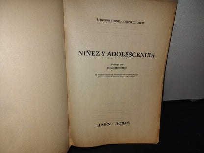 100- Niñez Y Adolescencia - L. J. Stone Y J. Church - Lumen, Hormé