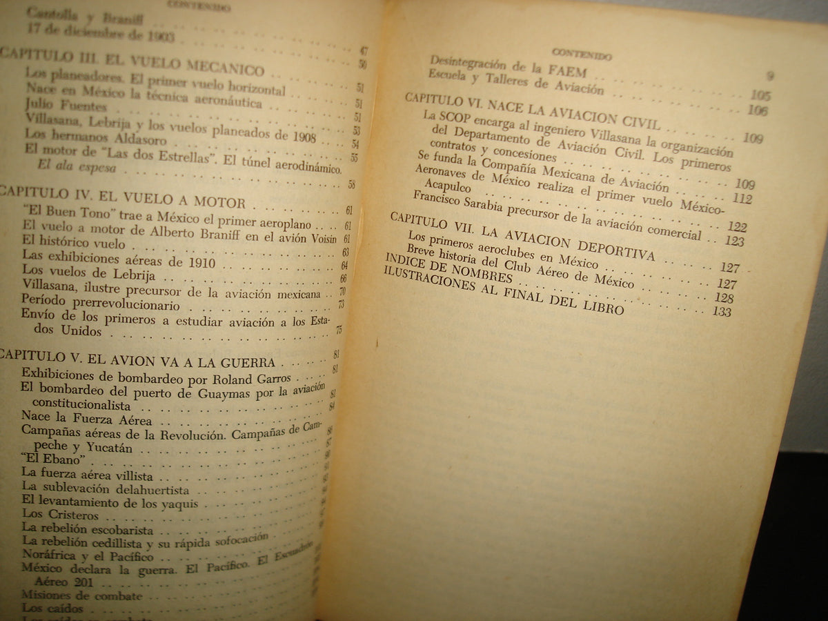 167- Pioneros De La Aviación Mexicana - José Villela Jr. - Ediciones Colofón. Primera Edición 1964