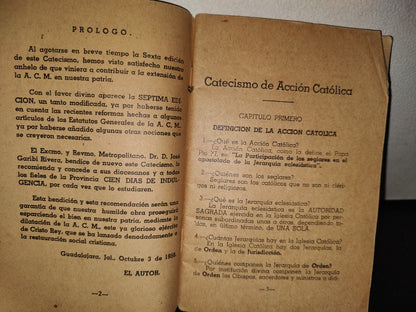 63- Libretillo. Catecismo De Acción Católica - Pbro. Ignacio M. Hernández - Guadalajara, Jal. 1958