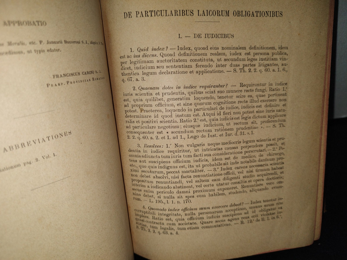 212- Latín. Institutiones Theologiae Moralis. Volumen II - S. Thomae Et S. Alphonsi - 1900