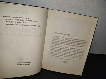 75- Chakos Para La Defensa Y El Ataque - Ber-Lee - Editora Y Distribuidora Mexicana. Primera Edición 1979